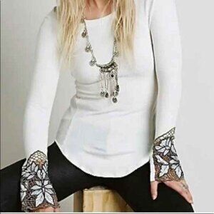 Free People Newbie Thermal Bali Babe Cuff Ivory Medium
